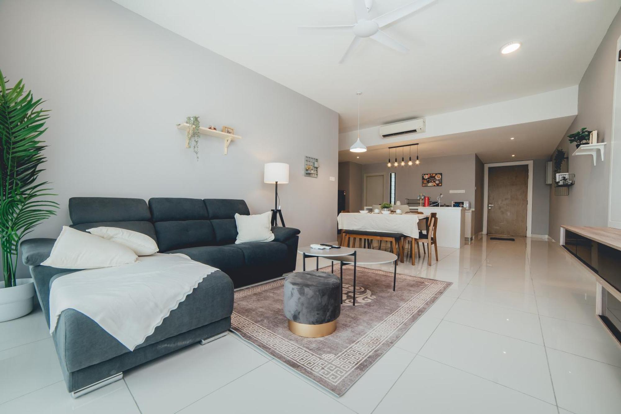 Pangsapuri Mosaic Southkey Hidden Ash 3br8pax Nr Midvalley W Bathub *