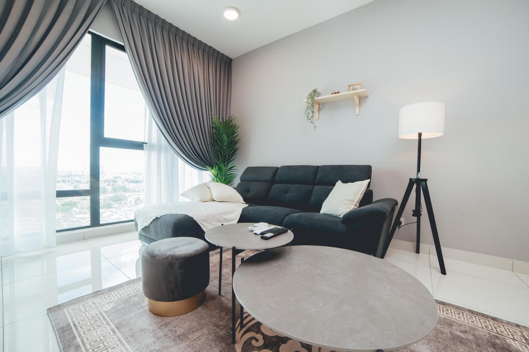 Mosaic Southkey Hidden Ash 3br8pax Nr Midvalley W Bathub Pangsapuri
